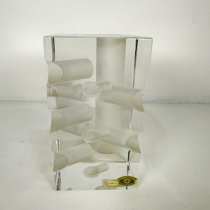 Georges Collignon voor Val Saint-Lambert, abstract kristalsculptuur N54/200