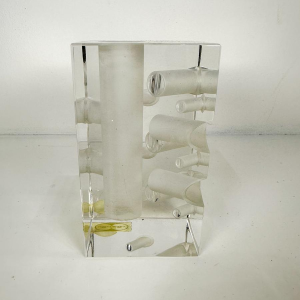 Georges Collignon voor Val Saint-Lambert, abstract kristalsculptuur N54/200