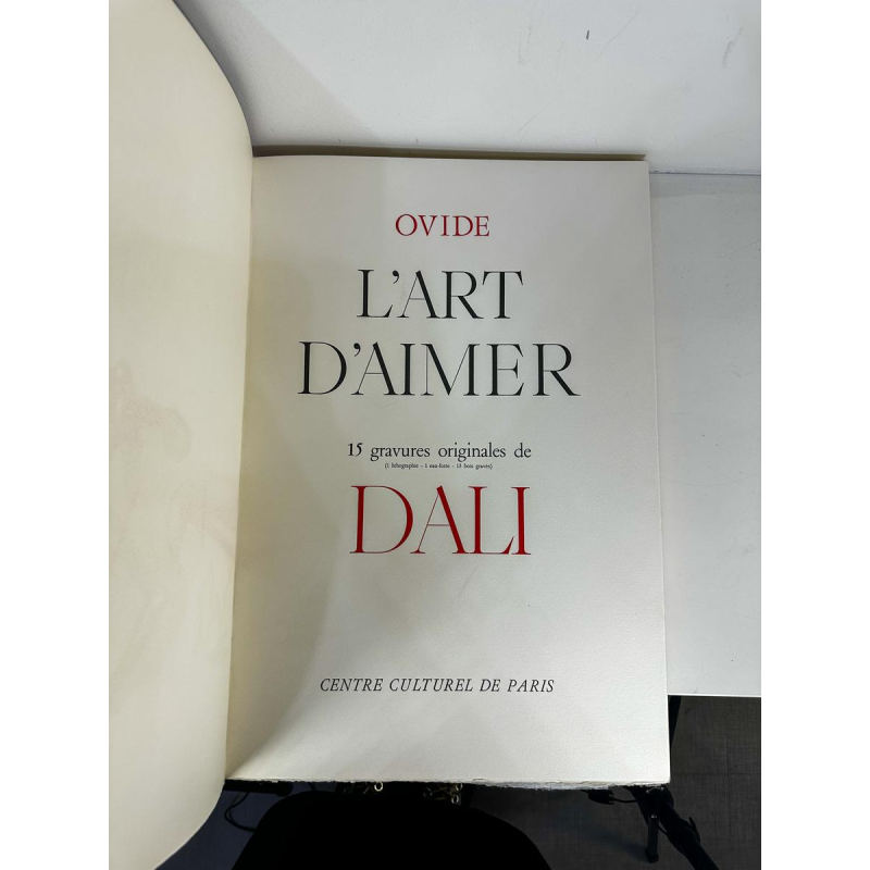 Salvador Dali, Ovide, "L'art d'Aimer", tirage Grand Vélin d'Arches, Paris 1979