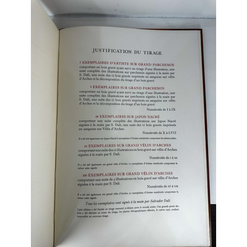 Salvador Dali, Ovid, "The Art of Love", Grand Vélin d'Arches print, Paris 1979