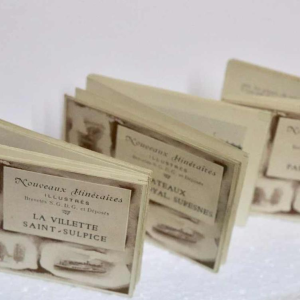 Balysis & Darcourt case with illustrated itineraries of Parisian omnibuses, original edition, Paris ca. 1900