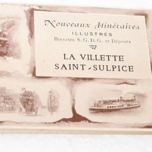 Balysis & Darcourt case with illustrated itineraries of Parisian omnibuses, original edition, Paris ca. 1900