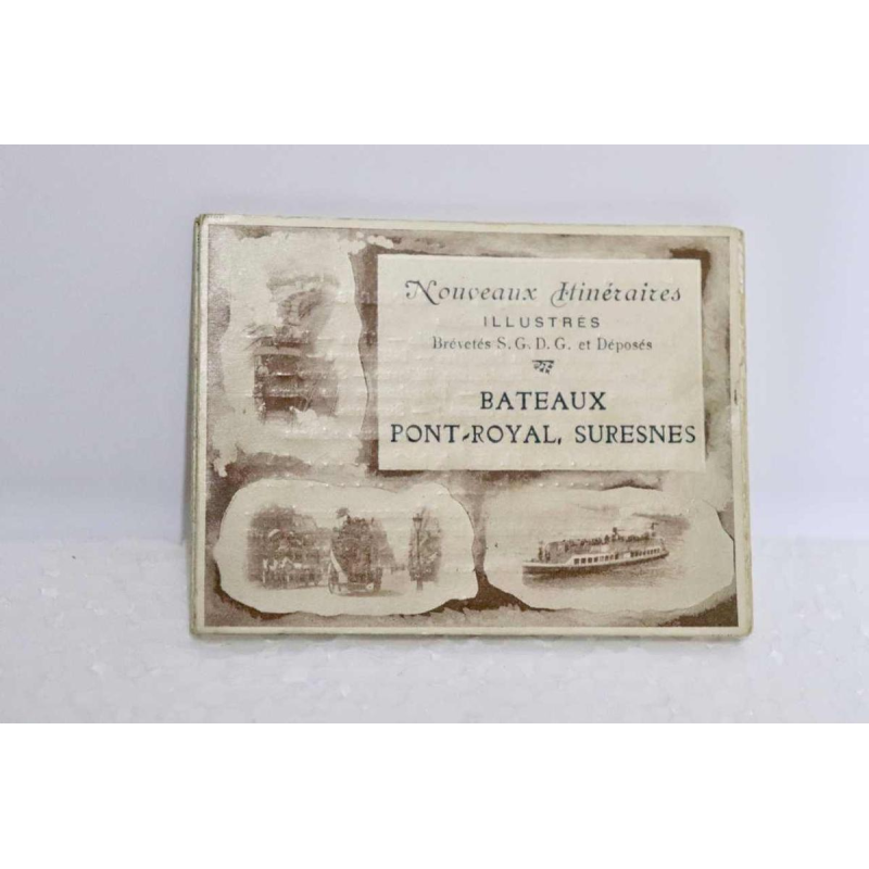 Balysis & Darcourt case with illustrated itineraries of Parisian omnibuses, original edition, Paris ca. 1900