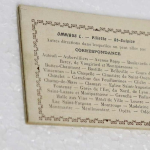 Balysis & Darcourt case with illustrated itineraries of Parisian omnibuses, original edition, Paris ca. 1900