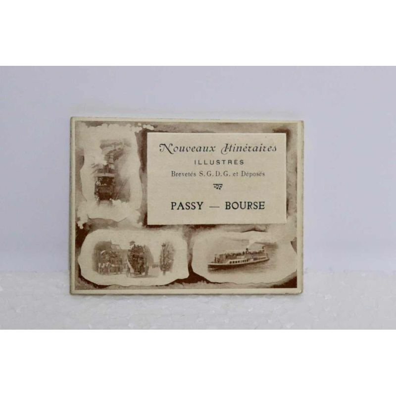 Balysis et Darcourt, étui des itinéraires Illustrés des omnibus parisiens en 1900