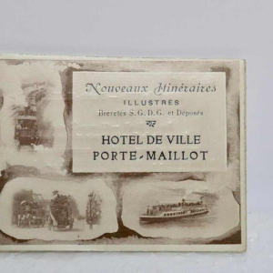 Balysis et Darcourt, étui des itinéraires Illustrés des omnibus parisiens en 1900