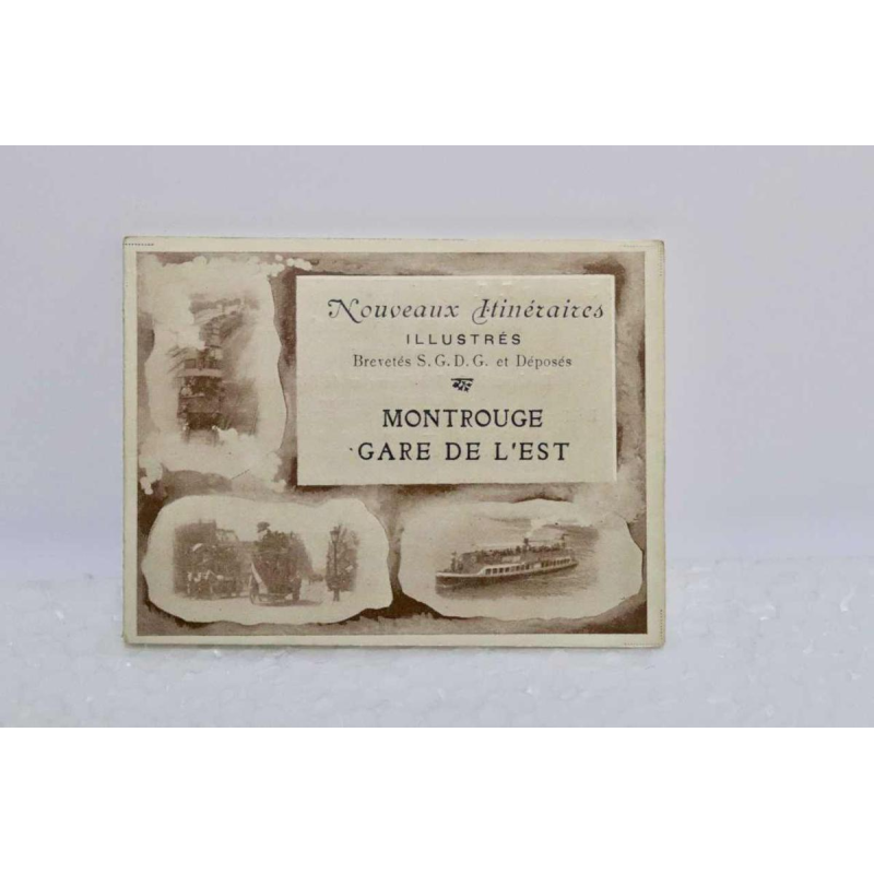 Balysis & Darcourt case with illustrated itineraries of Parisian omnibuses, original edition, Paris ca. 1900