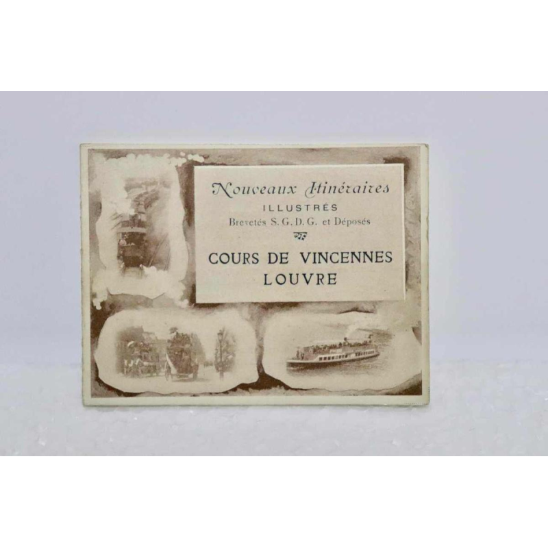 Balysis et Darcourt, étui des itinéraires Illustrés des omnibus parisiens en 1900
