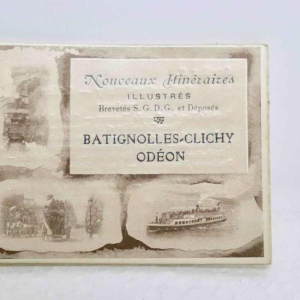 Balysis & Darcourt case with illustrated itineraries of Parisian omnibuses, original edition, Paris ca. 1900