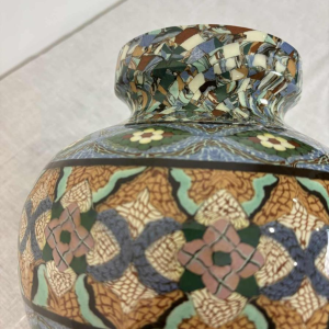 Jean Gerbino pour Vallauris, vase en "terre mêlée mosaïquée", ca 1950