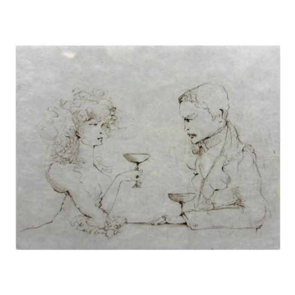 Leonor Fini, estampe originale en taille douce, signée par l'artiste