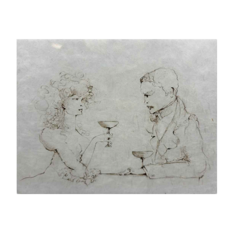 Leonor Fini, estampe originale en taille douce, signée par l'artiste