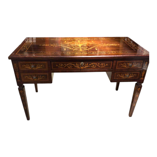 Marquetry desk in the Giuseppe Maggiolini style - Italy, 20th century