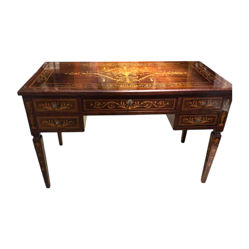 Bureau en marqueterie dans le goût de Giuseppe Maggiolini - Italie, XXe siècle