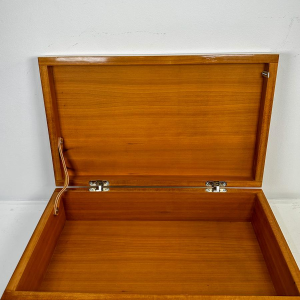 Sieradendoos, gespiegelde wolfdecoratie, uniek stuk