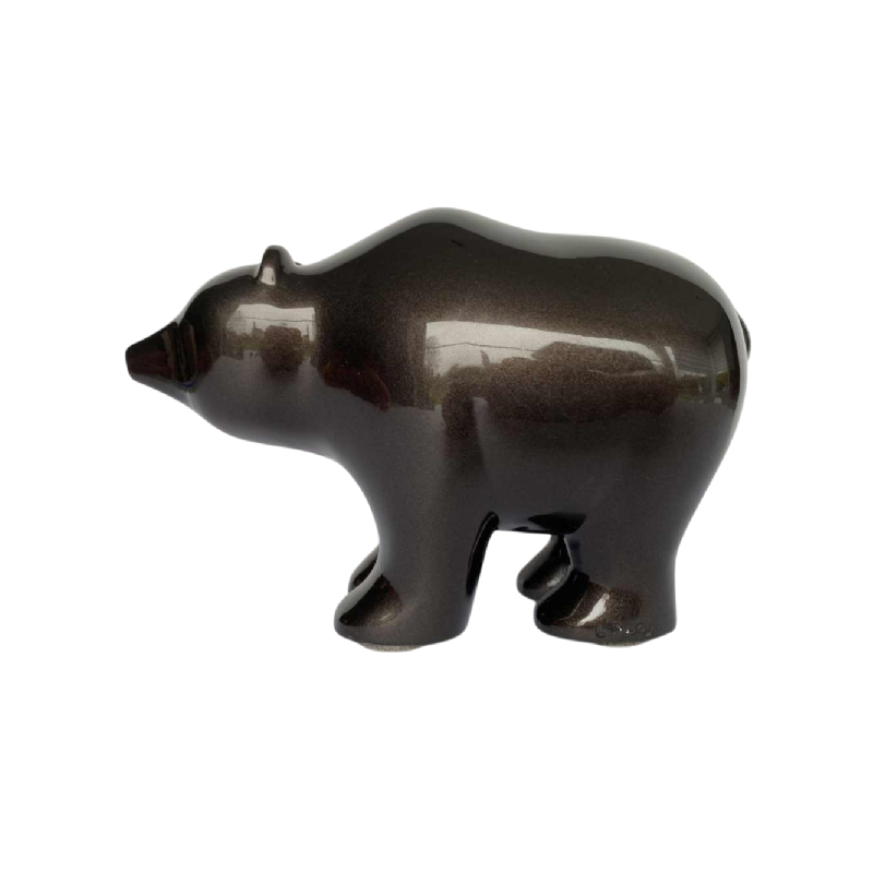 Laszlo Tibay par Caster Bronz kft, sculpture en bronze d'un bébé ours