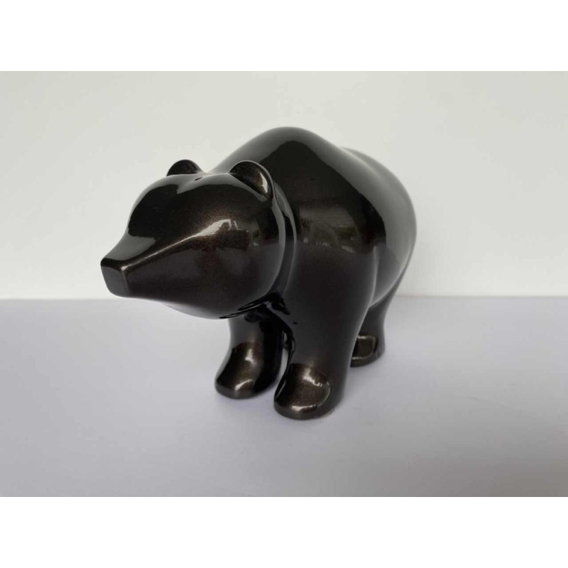 Laszlo Tibay par Caster Bronz kft, sculpture en bronze d'un bébé ours