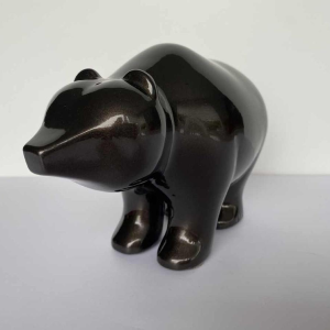 Laszlo Tibay par Caster Bronz kft, sculpture en bronze d'un bébé ours