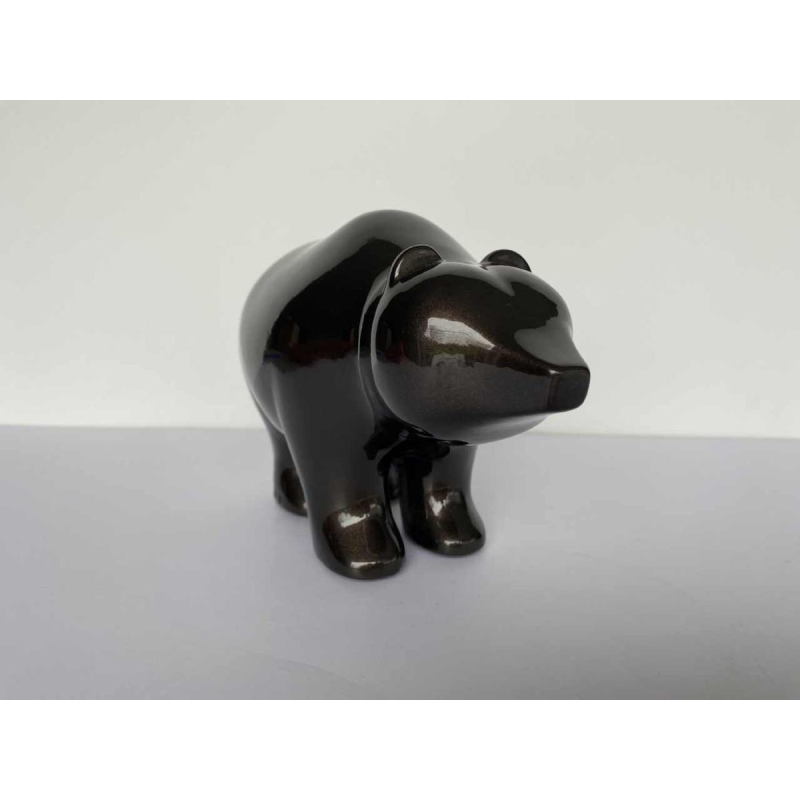 Laszlo Tibay par Caster Bronz kft, sculpture en bronze d'un bébé ours