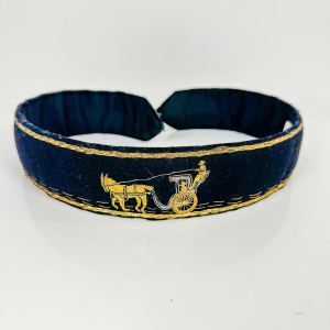 Hermès, fluwelen riem, koetsmotief