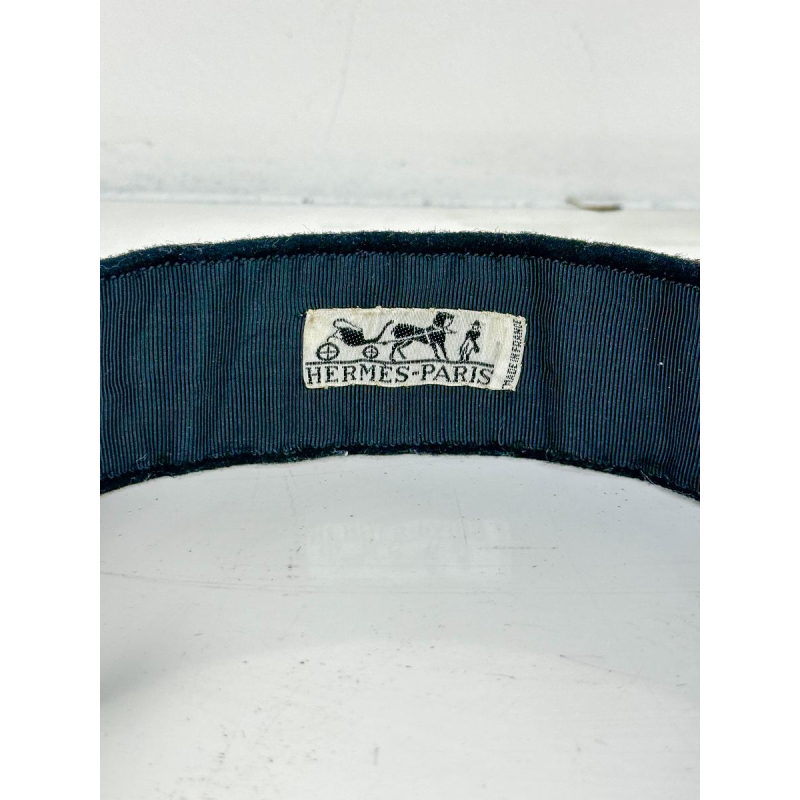Hermès, velvet belt, carriage motif