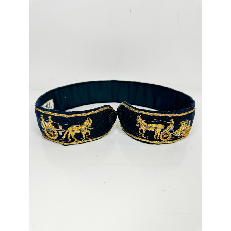 Hermès, fluwelen riem, koetsmotief