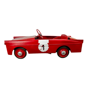 Metal pedal car, Peugeot 404, 20th century toy