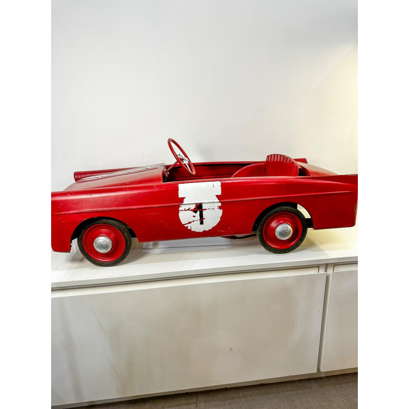 Metal pedal car, Peugeot 404, 20th century toy