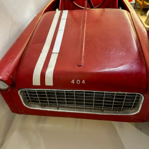 Metal pedal car, Peugeot 404, 20th century toy