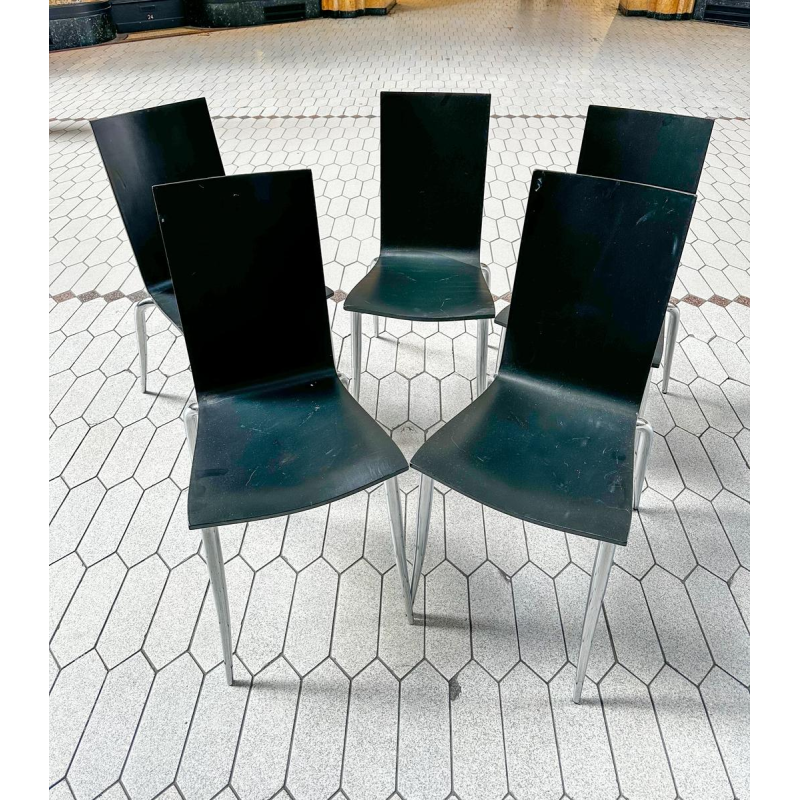 Philippe Starck, set of 5 "Olly Tango" chairs, 1990s