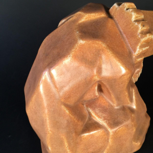 Angelo Hecq & Roger Guerin Art Deco Cubist sculpture in sandstone, Bouffioulx ca 1925