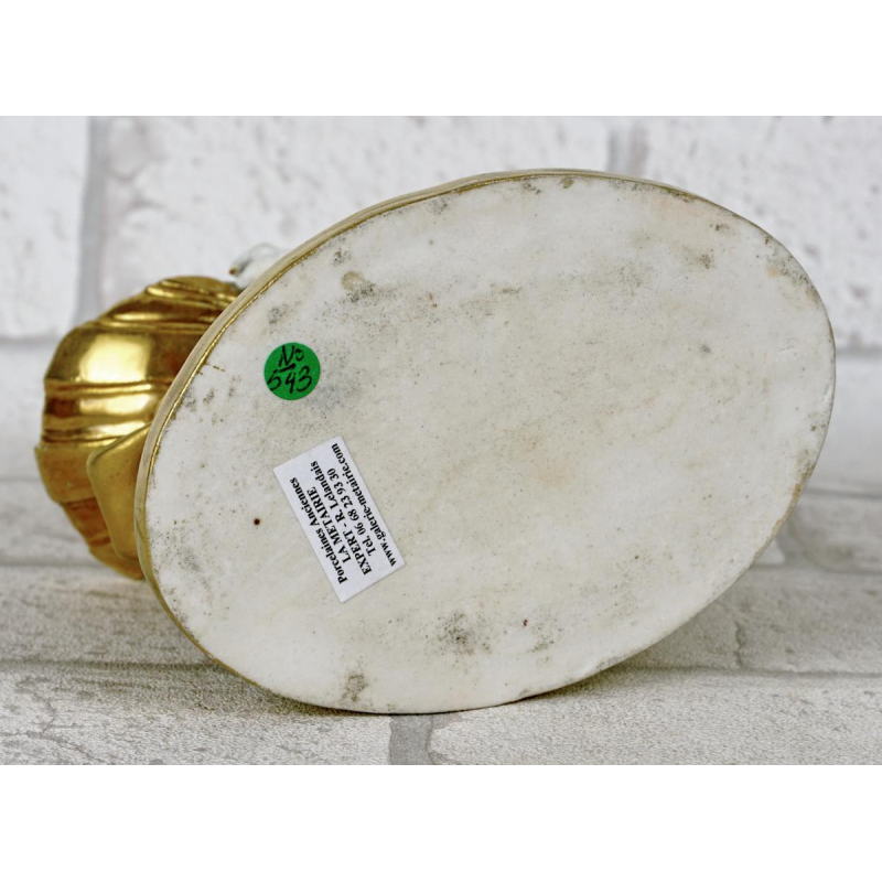 Gardner Manufactory in Moscow "Putto with Dolphin" porcelain inkwell, Russia circa 1815/20