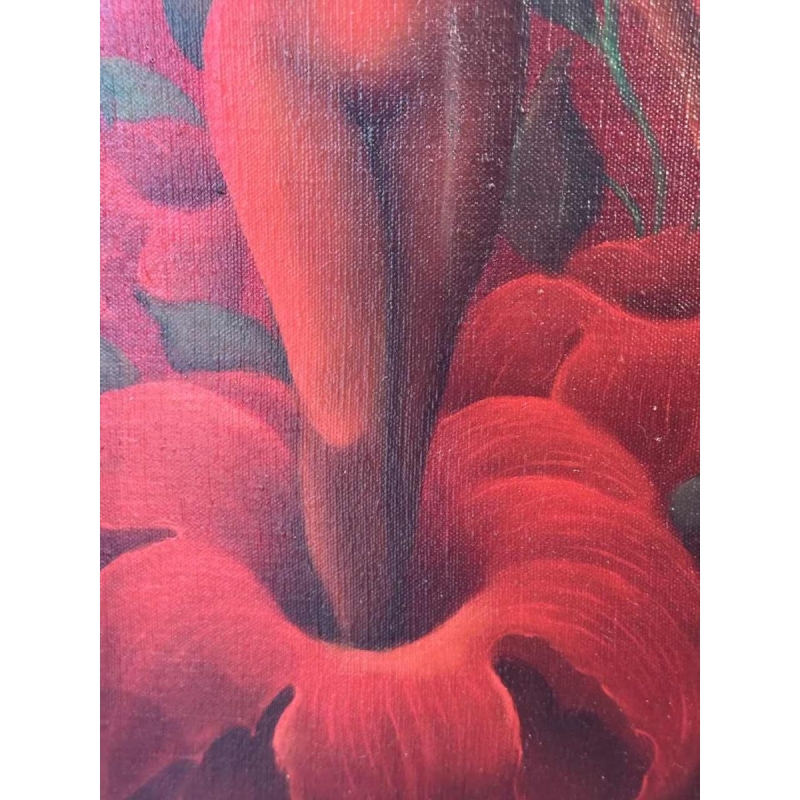 Jules PETIT « Venus » schilderij olie op doek, 1979