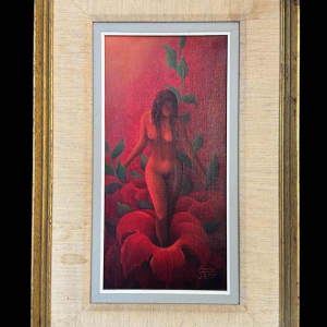 Jules PETIT « Venus » peinture huile sur toile, 1979