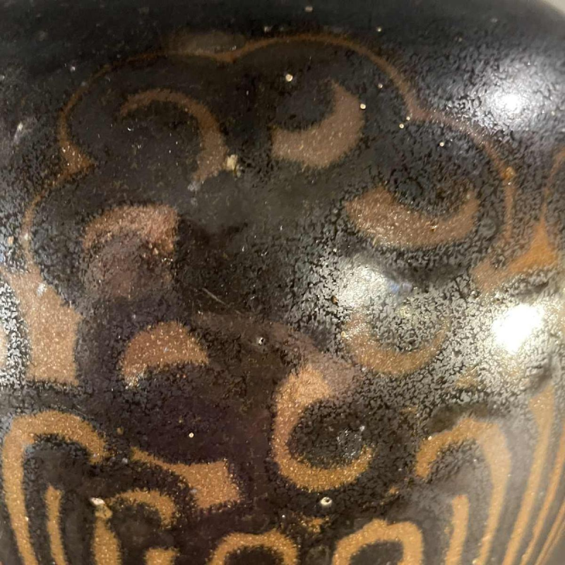 PIERRE PAULUS, vase africaniste Art Déco brun & noir, grés de Bouffioulx 1936