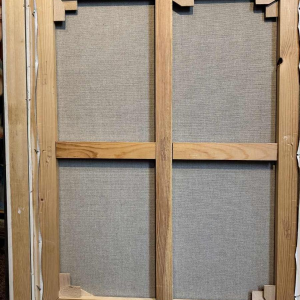 Milo DARDENNE : « Le bûcheron » peinture huile sur toile