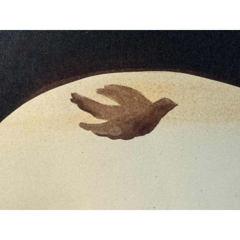 Michel CIPARISSE, peinture aquarelle sur papier, ca 1980