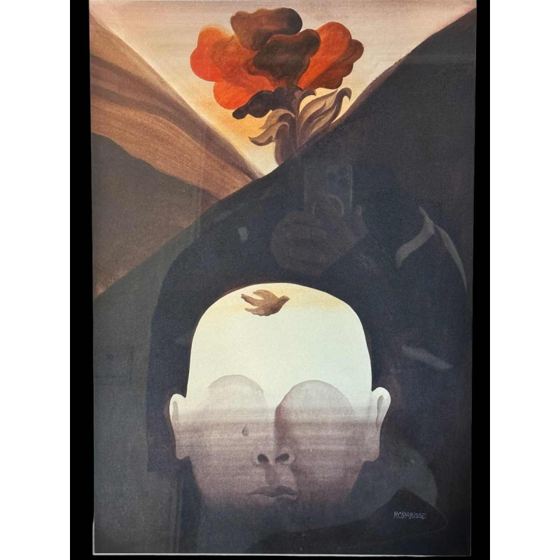 Michel CIPARISSE, painting watercolour on paper, ca 1980