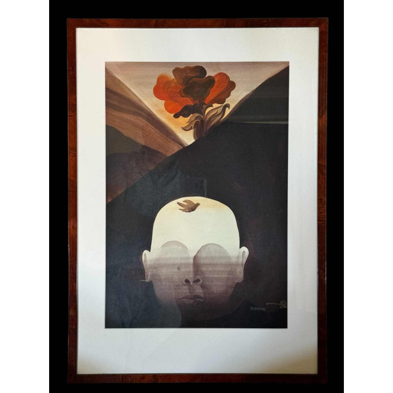 Michel CIPARISSE, schilderij aquarel op papier, ca 1980