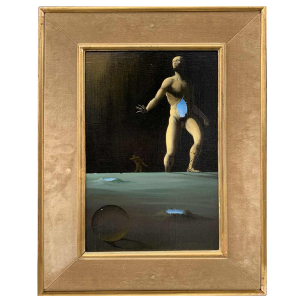 SAMAIN Eugène Oil on canvas "surrealist scene"