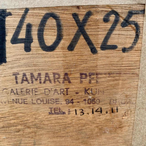 SAMAIN Eugène Oil on canvas "surrealist scene"