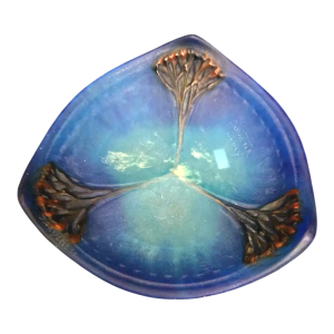 Almaric Walter & Jules Cayette, vide poche Art Nouveau aux "algues" pâte de verre