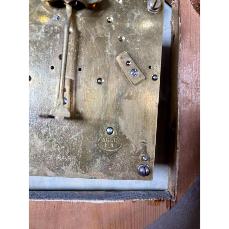 Large giltwood wall clock with winged griffins, Sweden, 19th century