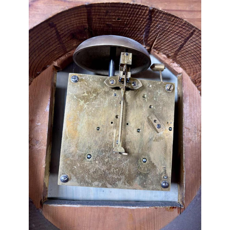 Grote verguldhouten wandklok met gevleugelde griffioenen, Zweden, 19e eeuw