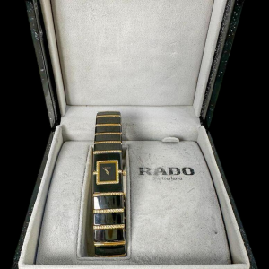 Rado women's watch in high-tech black ceramic and diamonds, 21st century