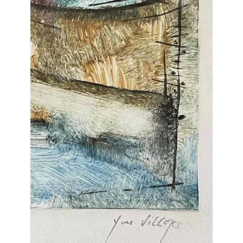 Yves VILLERS (1949-) Monotype 20x14 cm