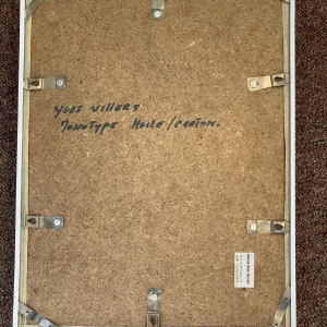 Yves VILLERS (1949-) Monotype 20x14 cm