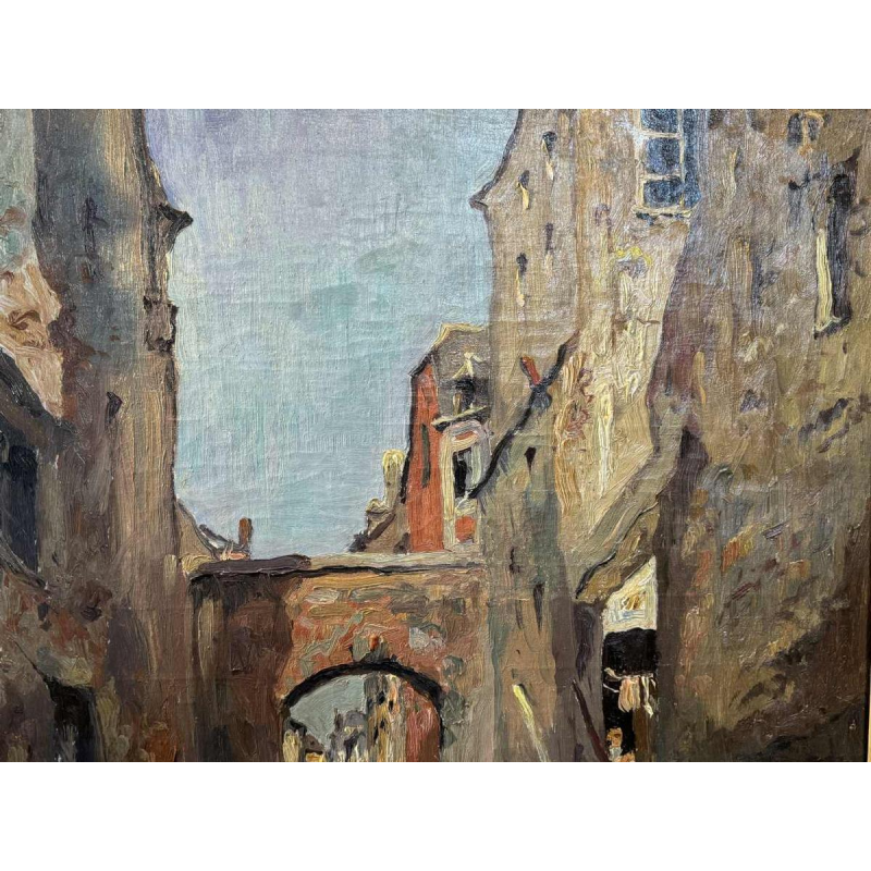 Albert DANDOY (1885-1977): Namen - Porte Monin rue des Brasseurs.