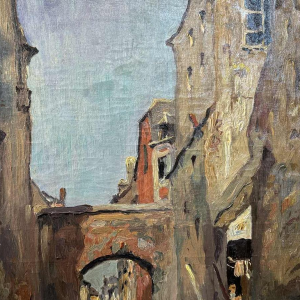 Albert DANDOY (1885-1977): Namen - Porte Monin rue des Brasseurs.