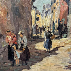 Albert DANDOY (1885-1977): Namen - Porte Monin rue des Brasseurs.